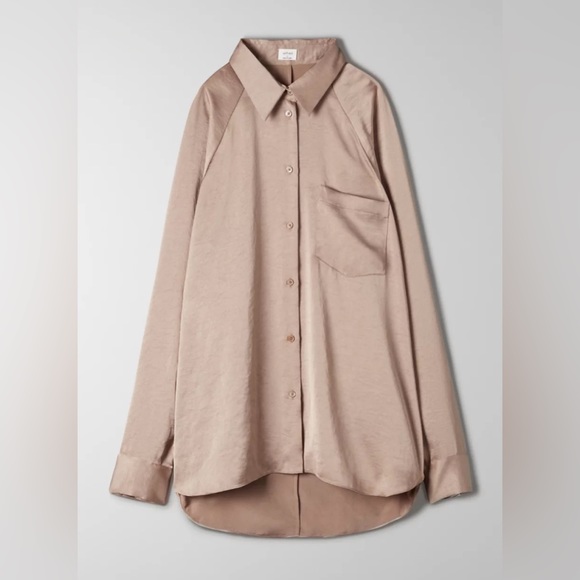 Aritzia Wilfred Relaxed Button Up - Size S - Picture 4 of 10